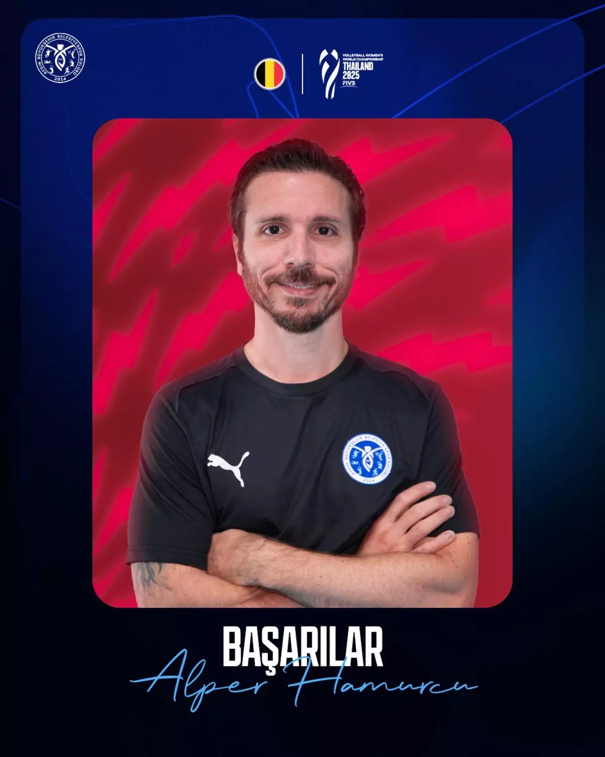 Aydın Büyükşehir Belediyespor Başantrenörü Alper Hamurcu, Belçika Kadın Milli Takımı'nda