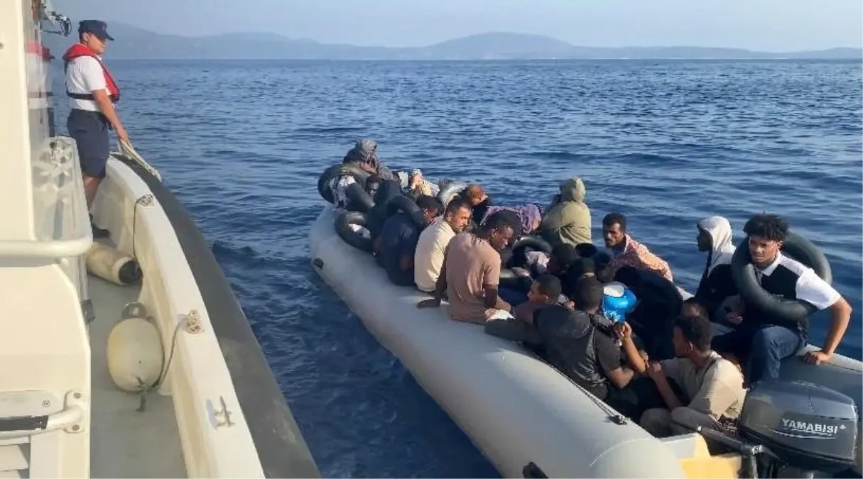 Seferihisar Açıklarında 42 Düzensiz Göçmen Yakalandı