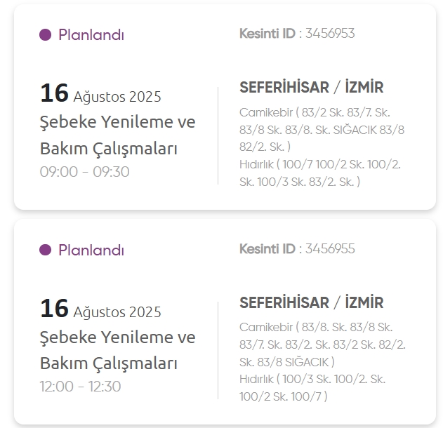 İzmir GEDİZ elektrik kesintisi! 16 Ağustos İzmir'de elektrik kesintisi ne zaman bitecek, elektrikler ne zaman gelecek?
