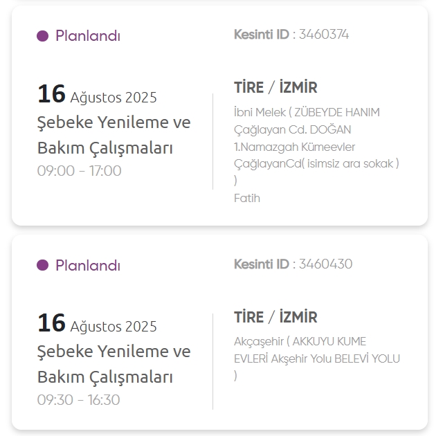 İzmir GEDİZ elektrik kesintisi! 16 Ağustos İzmir'de elektrik kesintisi ne zaman bitecek, elektrikler ne zaman gelecek?