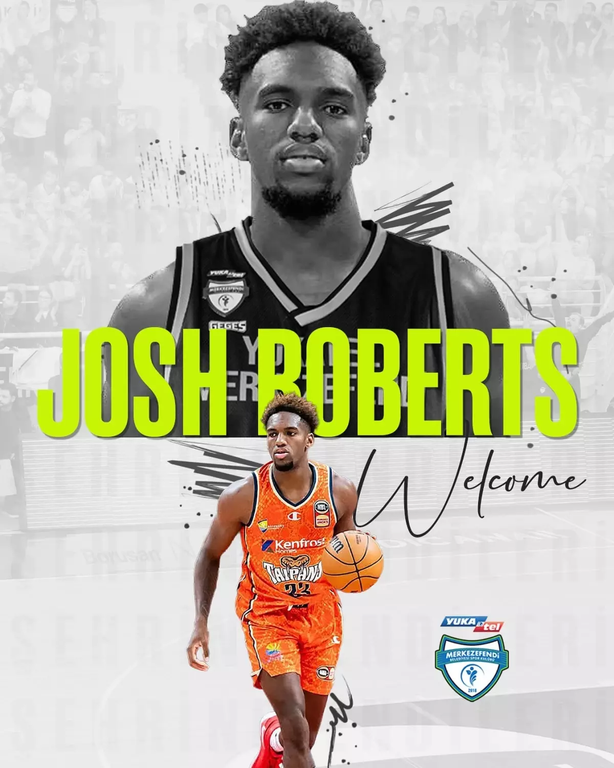Merkezefendi Belediyesi Basket, Josh Roberts ile Anlaştı