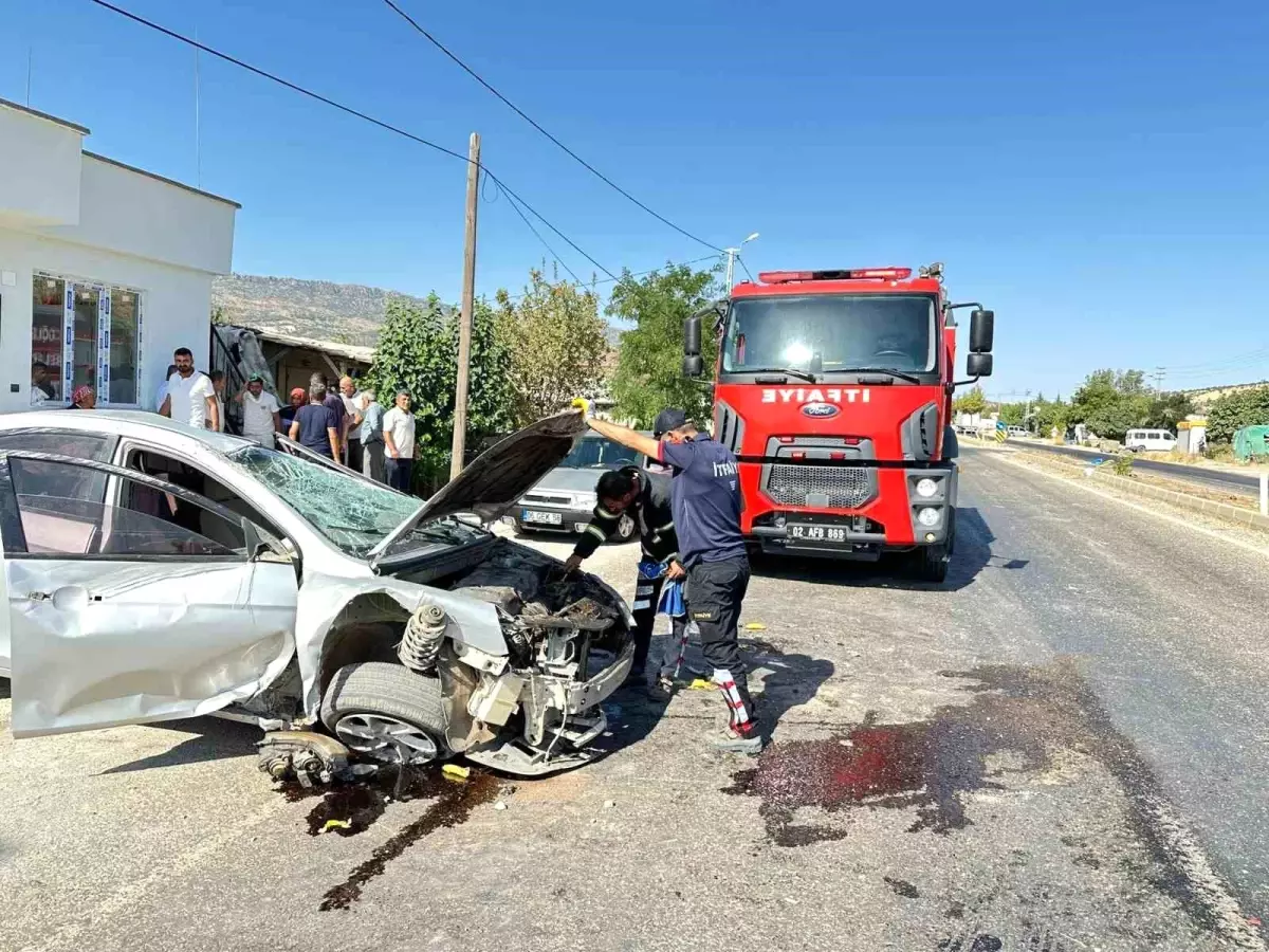 Adıyaman'da Takla Atan Otomobilde Bir Yaralı