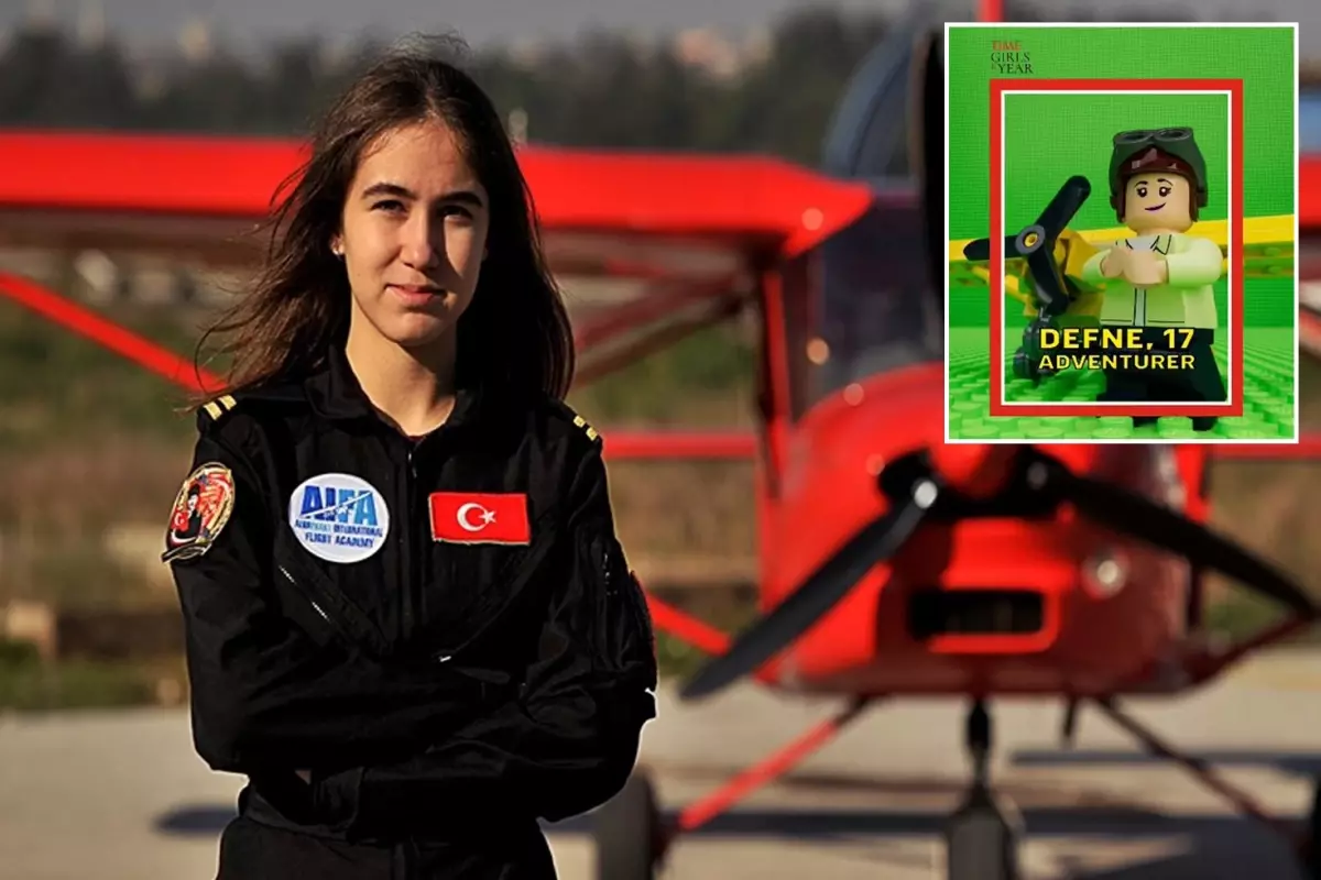 Türkiye'nin en genç pilot adayı Defne, TIME'ın 'Yılın Kızları' listesinde