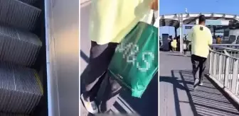 Yürüyen merdivenlerde taciz iddiası! Sapığın savunması çıldırttı