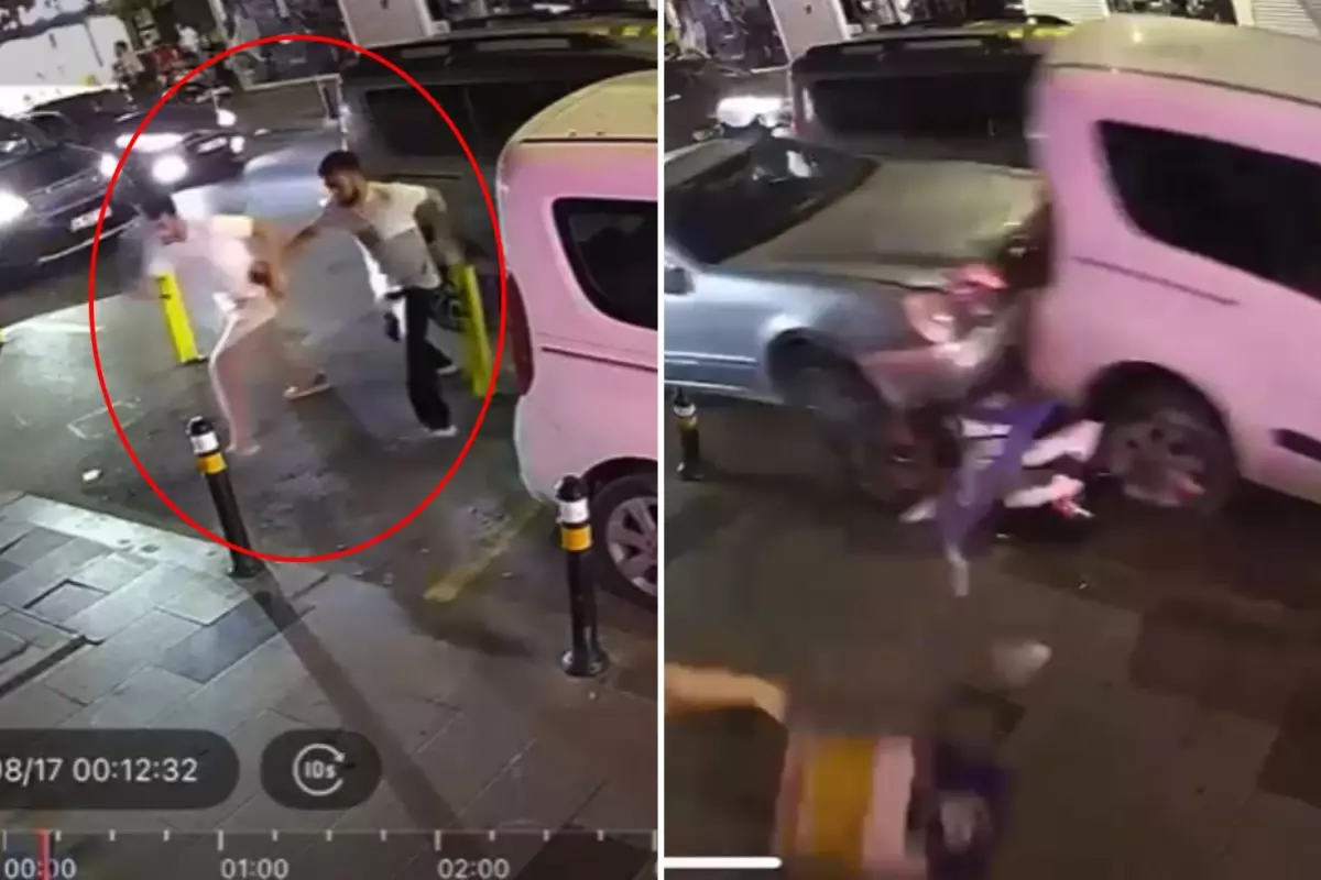 17 yaşındaki sürücü ortalığı birbirine kattı, 2 kişi saniyelerle ölümden kurtuldu