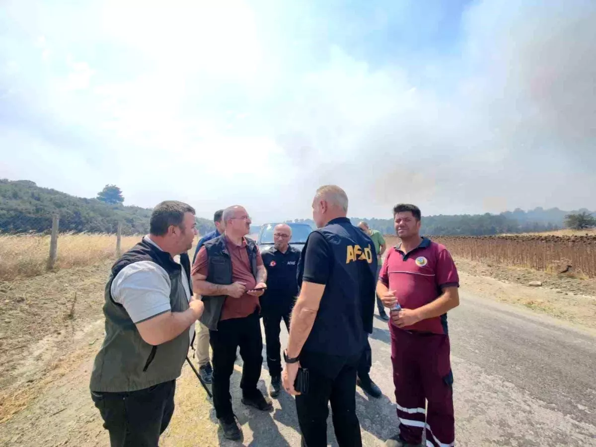 Çanakkale'de Orman Yangınına Müdahale Devam Ediyor