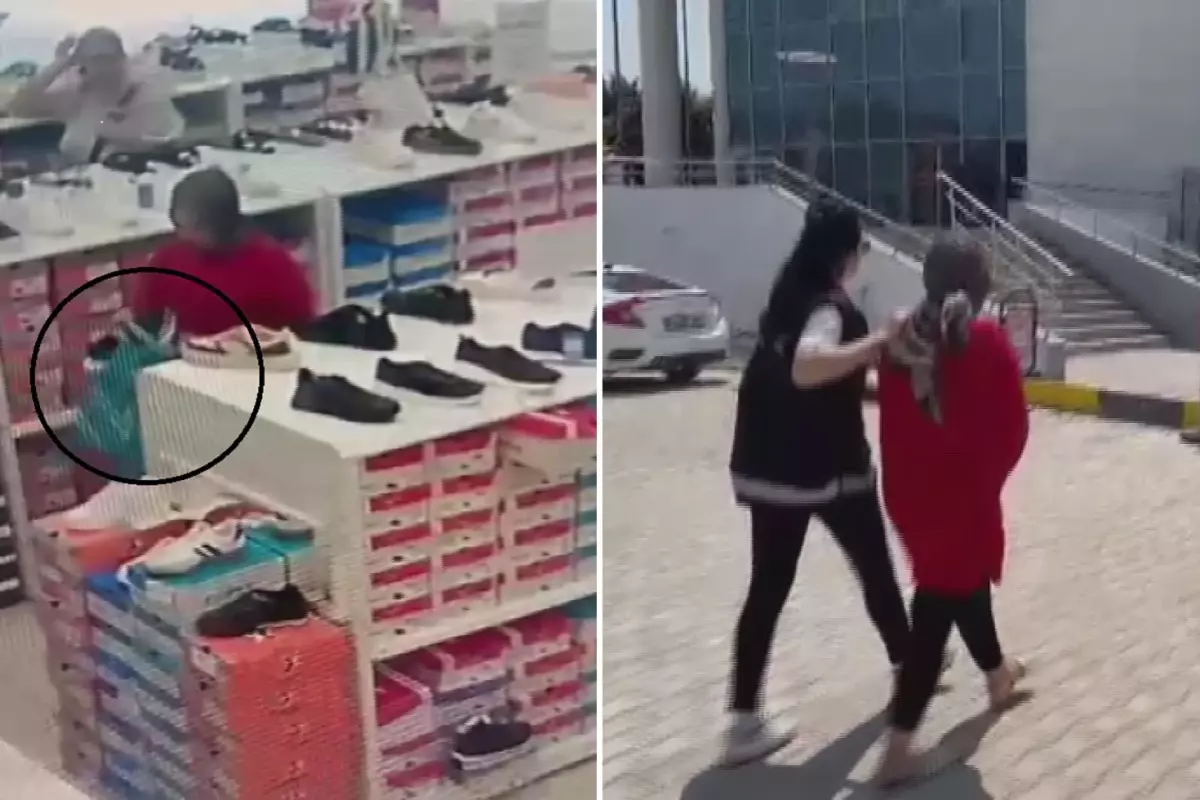 AVM'de mağaza mağaza gezdi, iç çamaşırına kadar çaldı