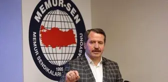 Memur-Sen Genel Başkanı Ali Yalçın: Türkiye genelinde iş bırakıyoruz