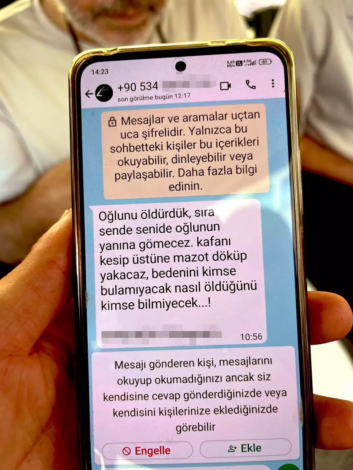 Hakan Çakır'ın Babasına Tehdit Mesajı