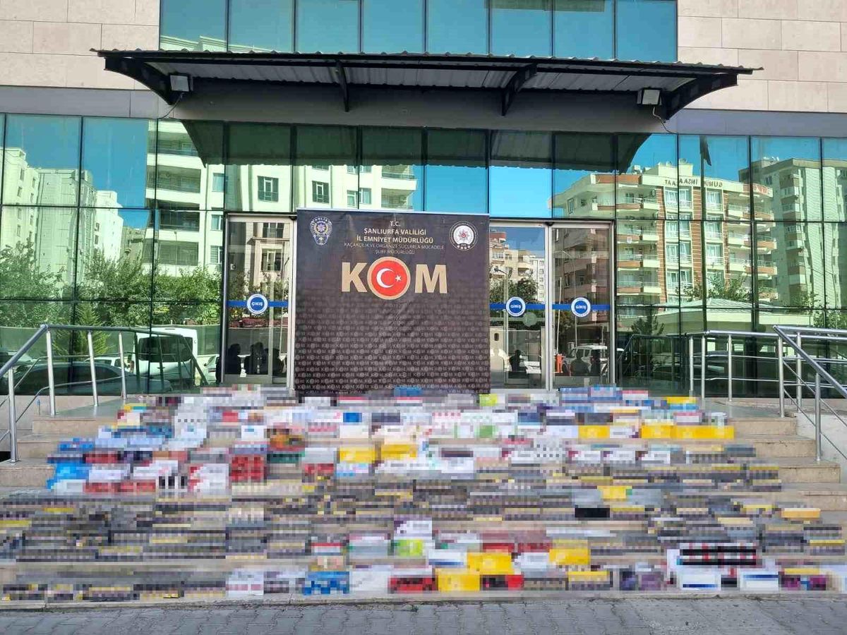 Şanlıurfa'da 55 Bin Paket Kaçak Sigara Ele Geçirildi