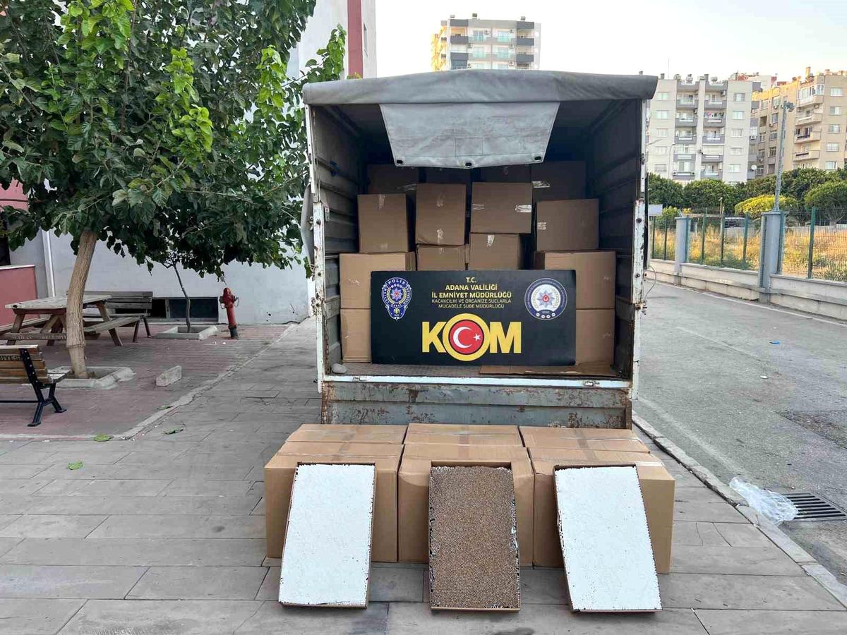Adana'da 1.65 Milyon Kaçak Sigara Ele Geçirildi