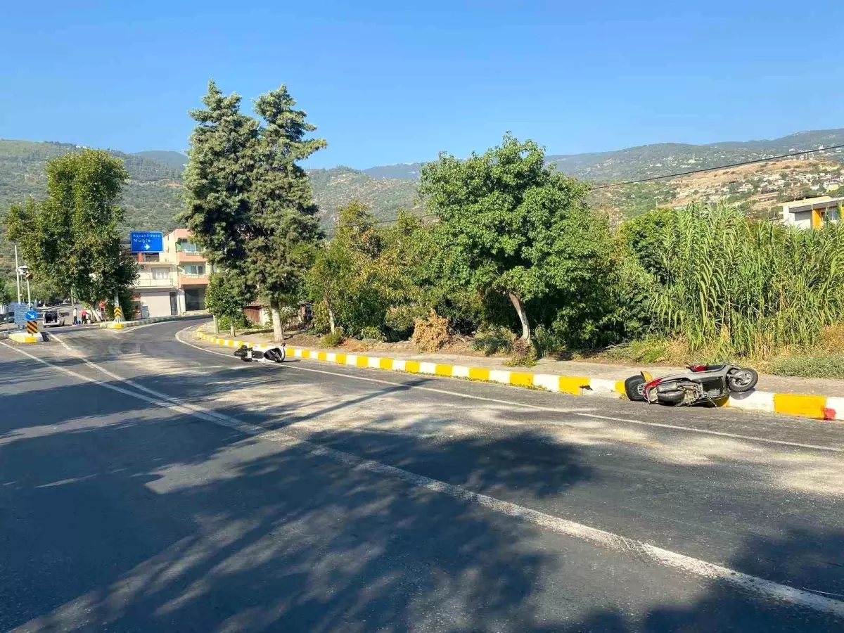 Aydın'da Yola Dökülen Yağ İki Motosiklet Kazasına Neden Oldu