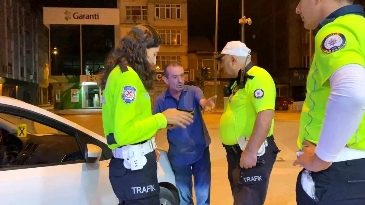 Alkollü Sürücüye Cezai İşlem ve Ehliyetine El Konuldu