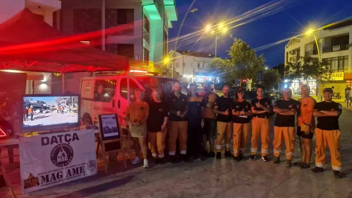 MAG AME Datça Ekiplerinden Marmara Depremi Anma Etkinliği