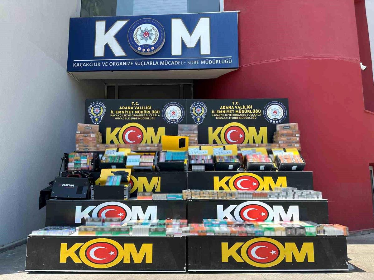 Adana'da Kargo ile Kaçak Sigara Operasyonu