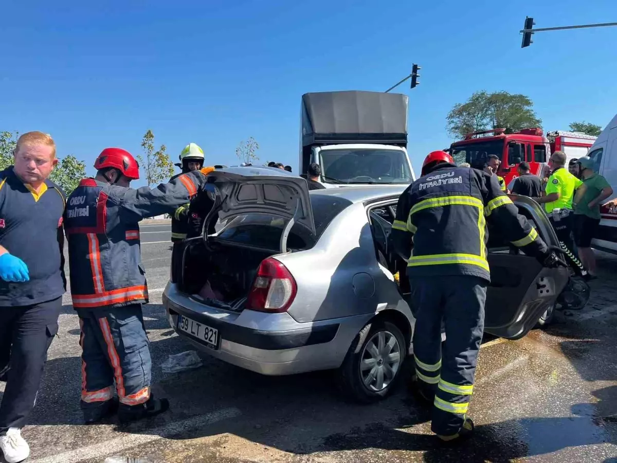 Ordu'da Trafik Kazası: 5 Yaralı