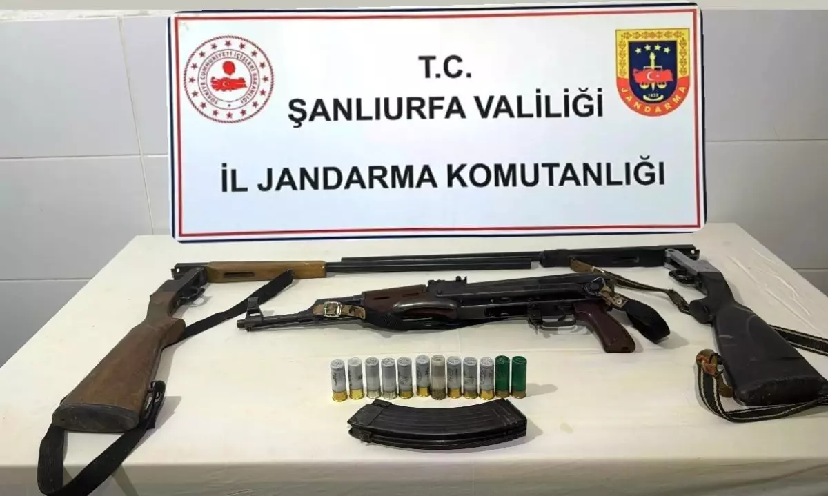 Şanlıurfa'da Ruhsatsız Silah Operasyonu: 3 Gözaltı