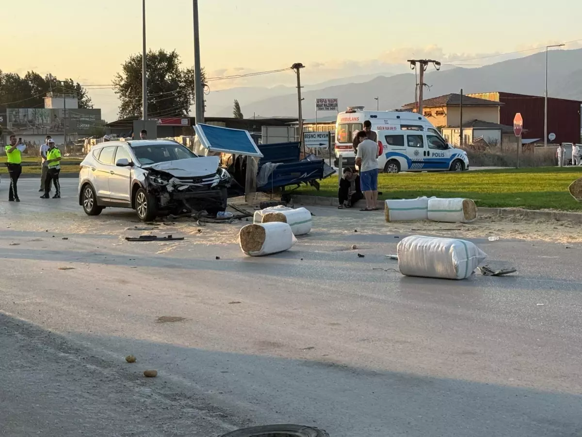 Tokat'ta Cip ile Tarım Aracının Çarpıştığı Kazada 1 Yaralı
