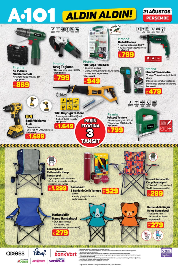 A101 ALDIN ALDIN! 21 Ağustos A101 aktüel ürünleri neler? A101 aktüel kataloğunda hangi ürünler var? Buzdolabı, Scooter, Overlok Makinesi...