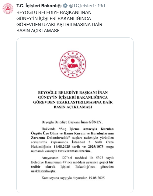 beyoglu belediye baskani inan guney gorevden 18961550 4178 m