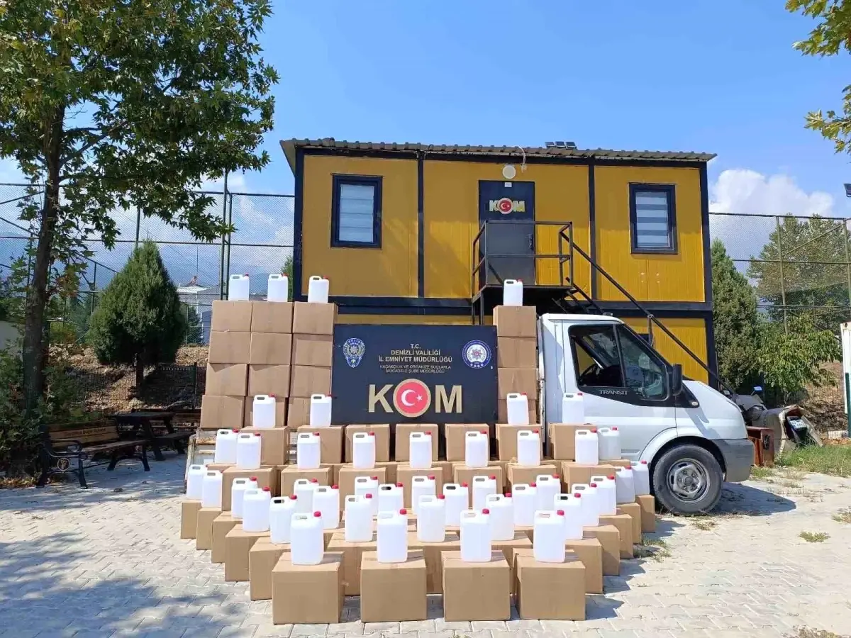 Denizli'de Kaçak Alkol Operasyonu: 3 Şüpheli Gözaltına Alındı