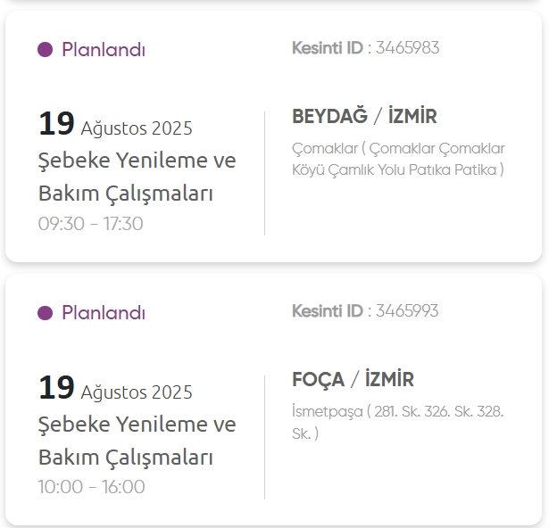 İzmir GEDİZ elektrik kesintisi! 19 Ağustos İzmir'de elektrik kesintisi ne zaman bitecek, elektrikler ne zaman gelecek?