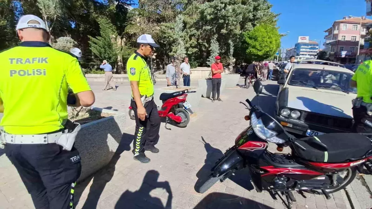 Karaman'da Motosiklet Kazasında 2 Yaralı