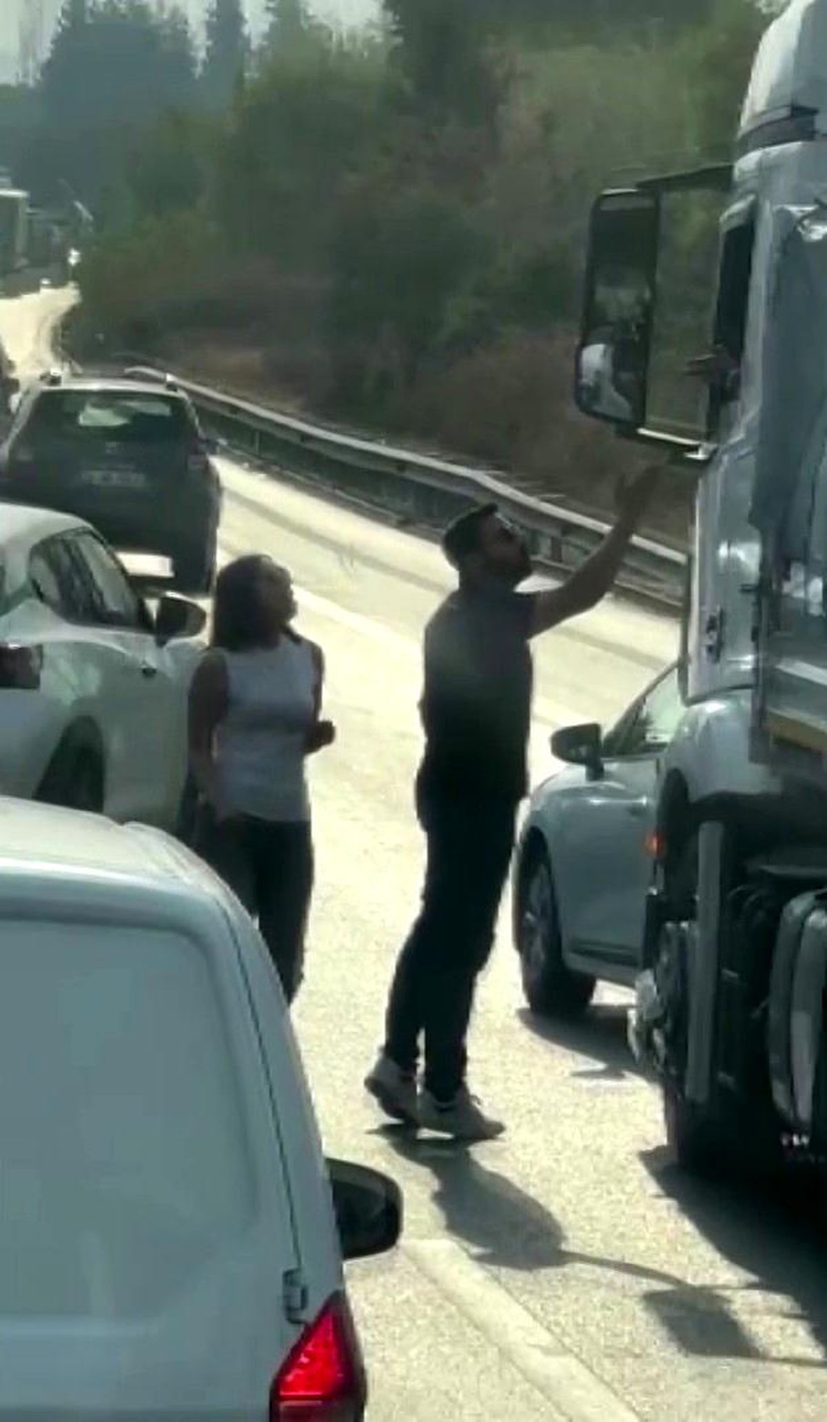 Adana'da Otoyolda Şok Olay: Sürücü Tırı Kesti, Tartışma Çıktı