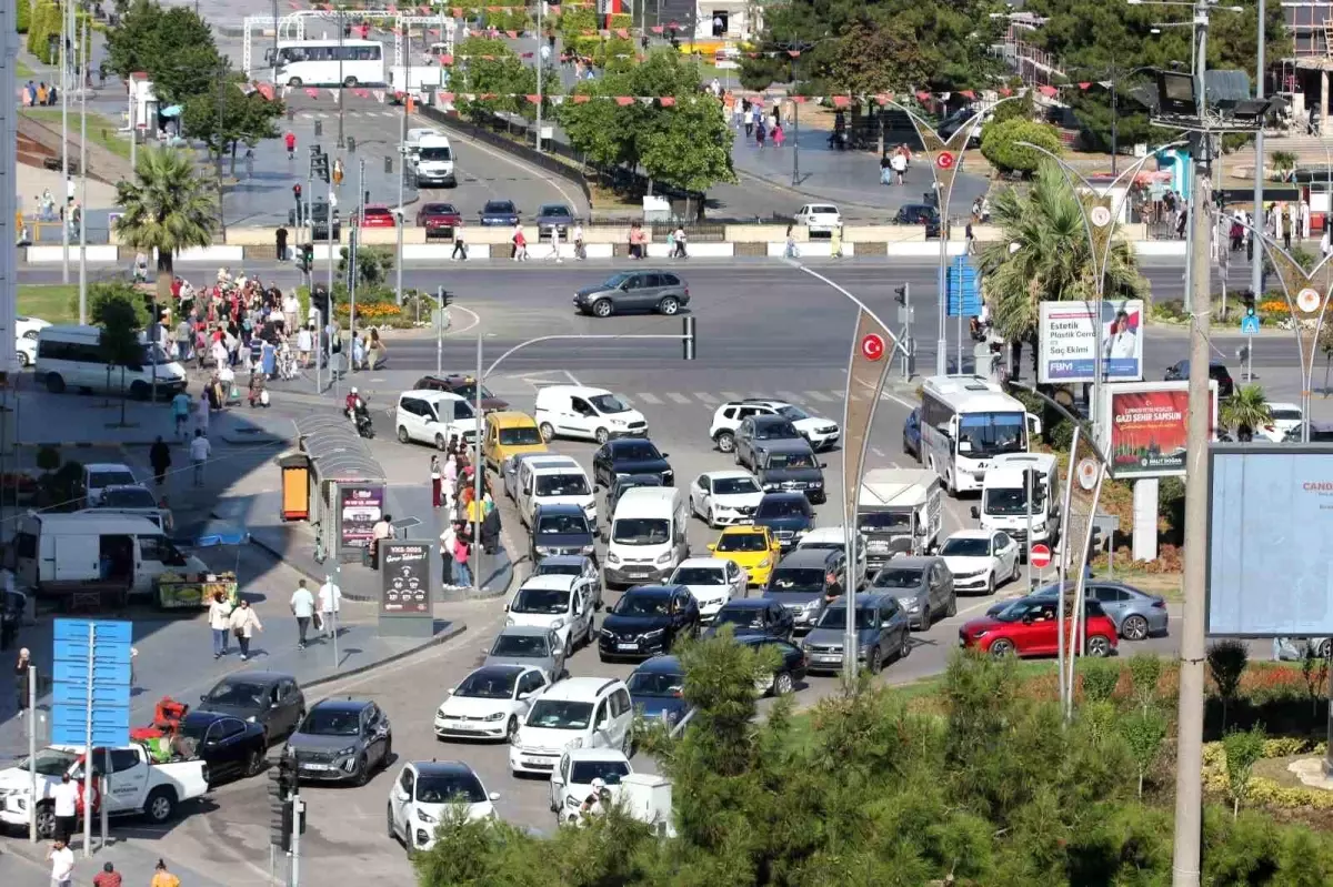 Samsun'da Trafiğe Kayıtlı Motorlu Kara Taşıtı Sayısı 519 Bini Aştı