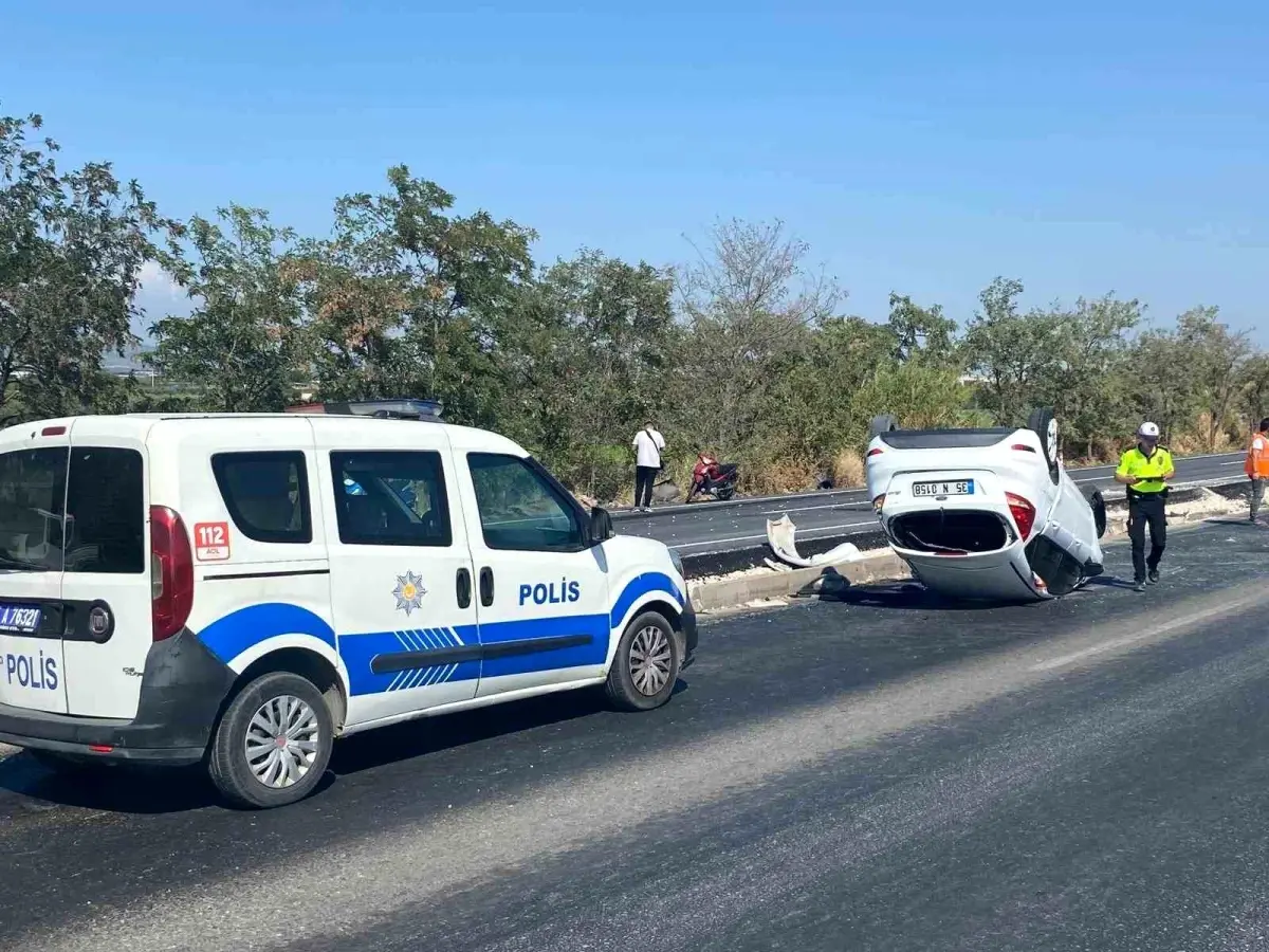 Manisa'da Trafik Kazası: 1 Yaralı