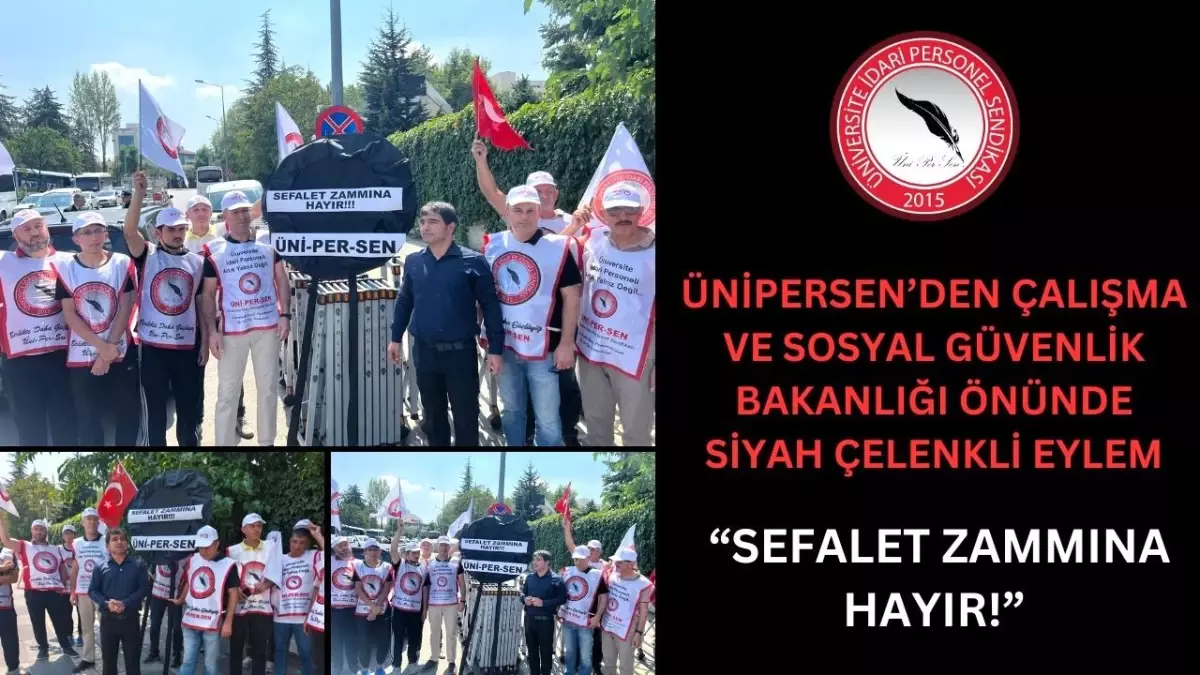 ÜNİPERSEN'den Çalışma Bakanlığı'na Siyah Çelenk