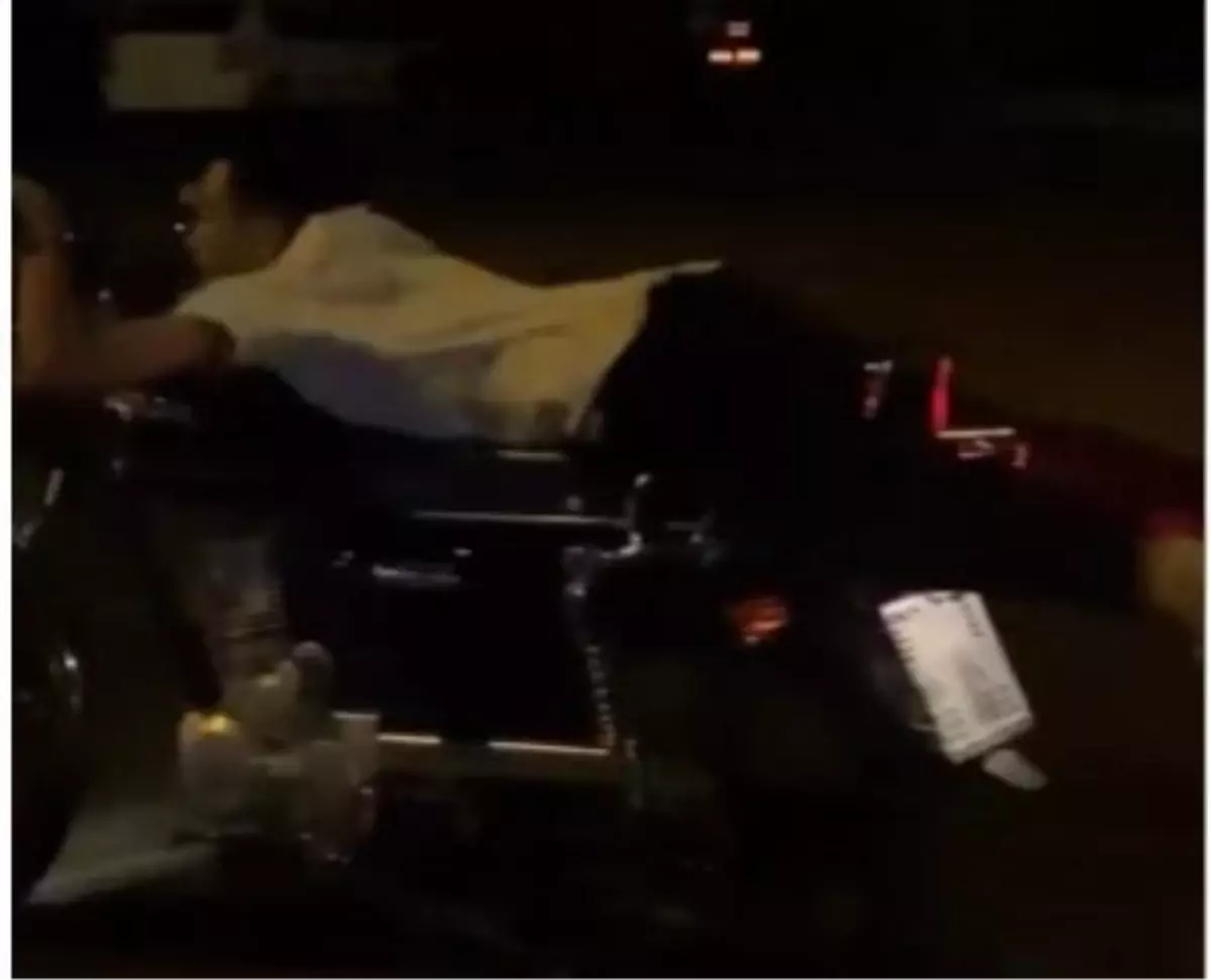Bolu'da Plakasız Motosikletle Tehlikeli Sürüş