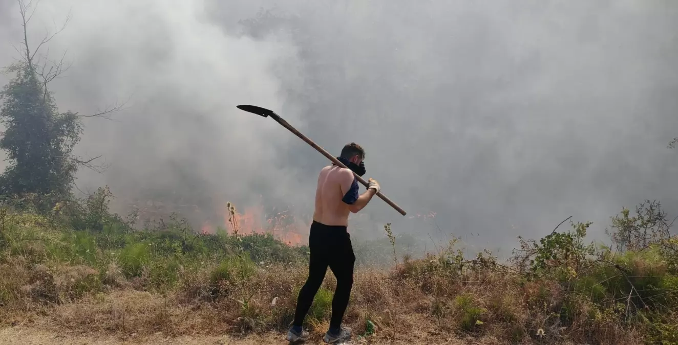 Bolu Mengen'de Orman Yangınına Müdahale Devam Ediyor