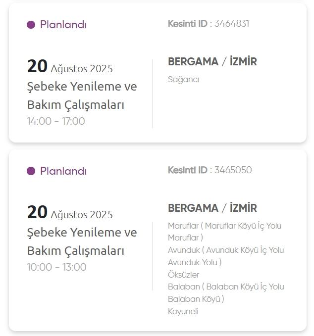 İzmir GEDİZ elektrik kesintisi! 20 Ağustos İzmir'de elektrik kesintisi ne zaman bitecek, elektrikler ne zaman gelecek? İzmir GEDİZ elektrik kesintisi! 20 Ağustos İzmir'de elektrik kesintisi ne zaman bitecek, elektrikler ne zaman gelecek?