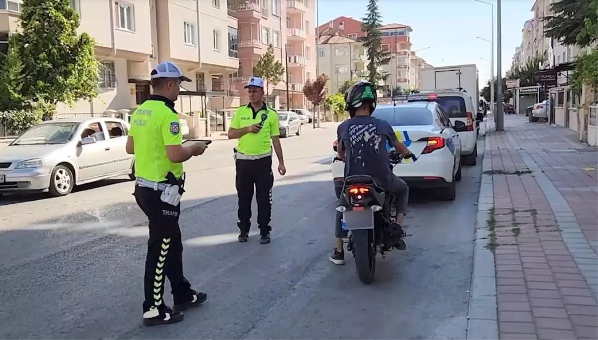 Karaman'da Trafik Denetimleri: 401 Motosiklet Sürücüsüne Ceza