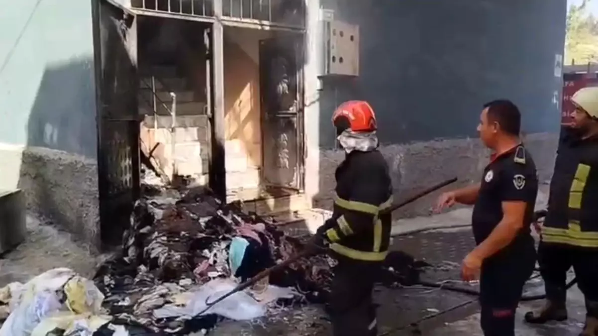 Şanlıurfa'da Bir Evde Yangın Çıktı