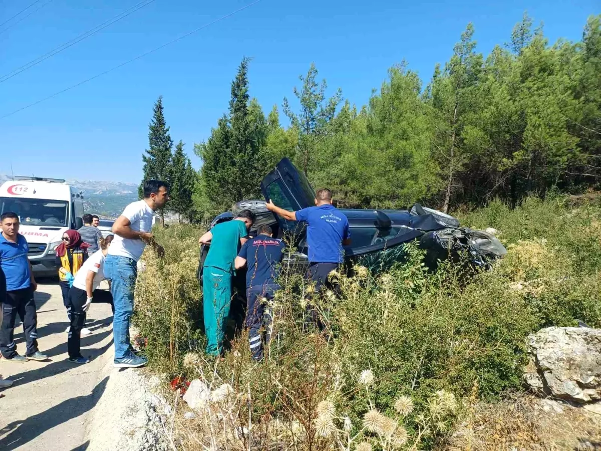 Muğla'da Takla Atan Araçta Bir Kişi Hafif Yaralandı