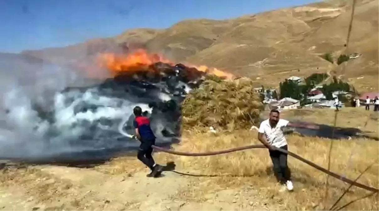 Hakkari'de Anız Yangını: 4 Bin Bağ Ot Yandı