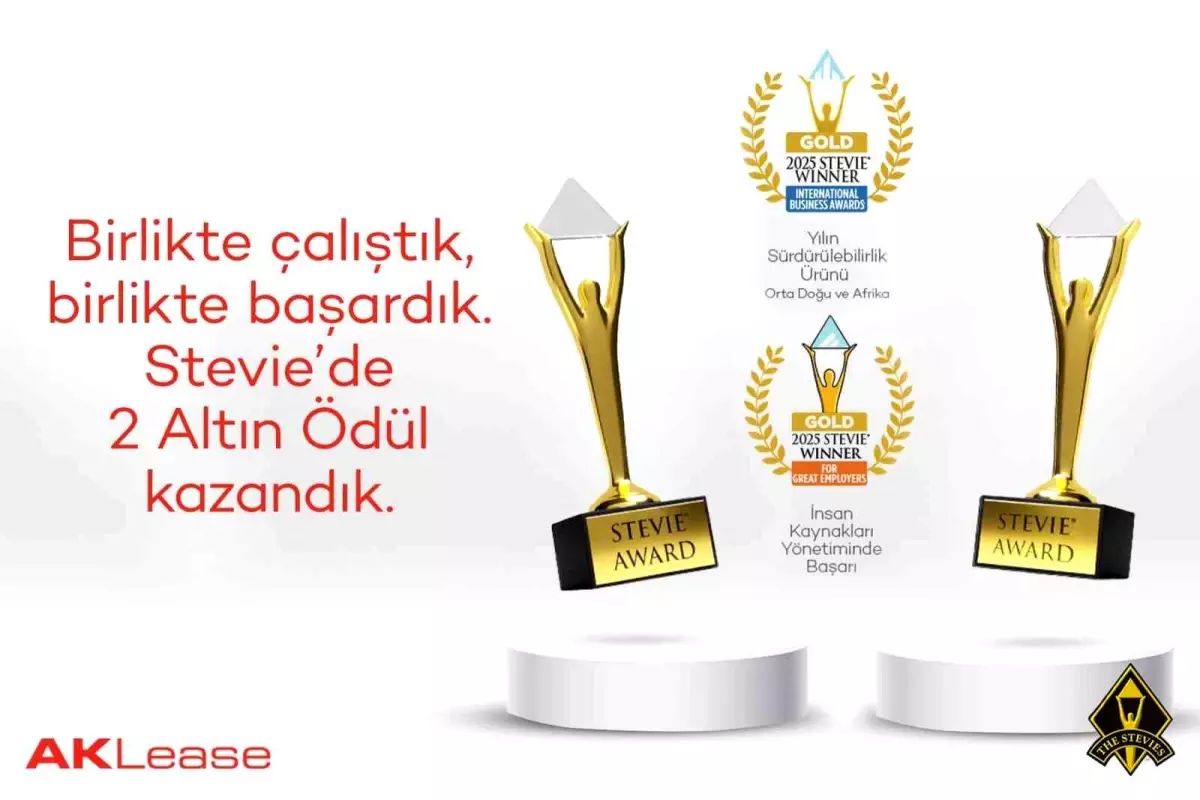 AKLease, 2025 Stevie Awards'ta İki Altın Ödül Kazandı
