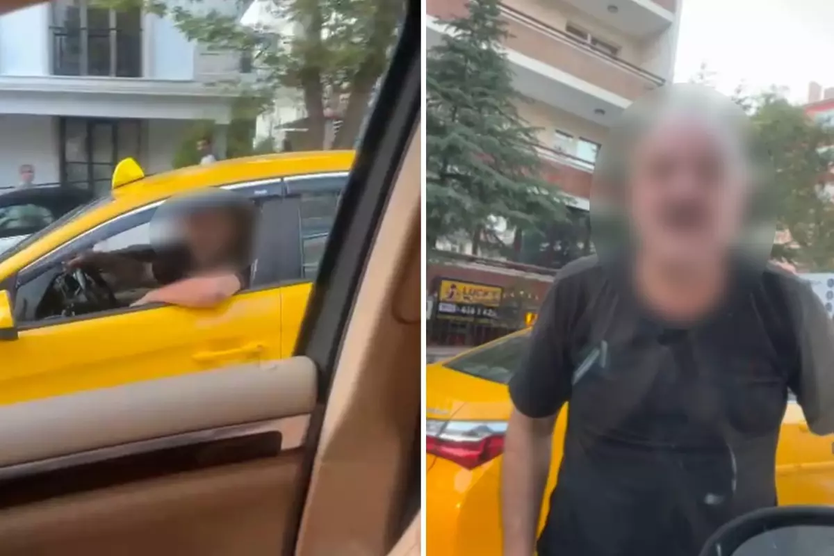 Trafik magandası kamerada: Önünü kesti, küfürler savurdu, aynasını parçaladı
