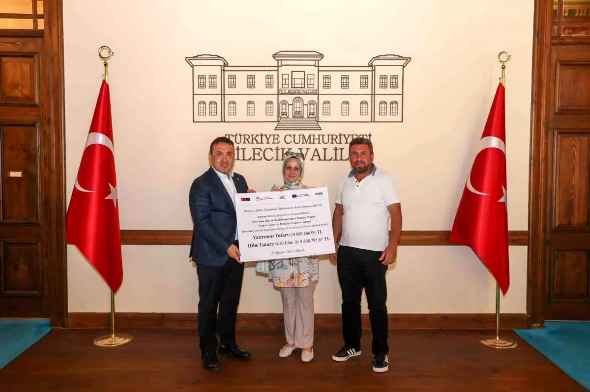Bilecik'te IPARD III Programı Kapsamında Hibe Destekleri Dağıtıldı