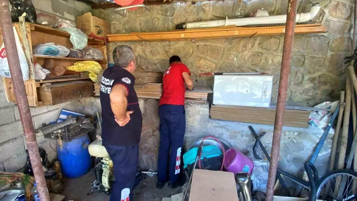 Erzincan'da İtfaiye, Sıkışan Kedi Yavrusunu Kurtardı