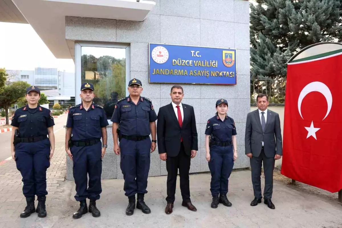 Düzce'de Yeni Jandarma Asayiş Noktası Kuruldu