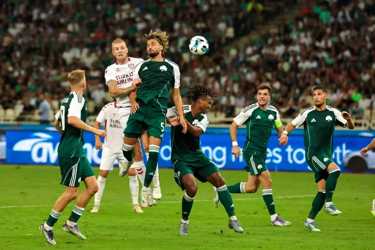 Samsunspor, Avrupa Ligi'nde Panathinaikos'a 2-1 Kaybetti