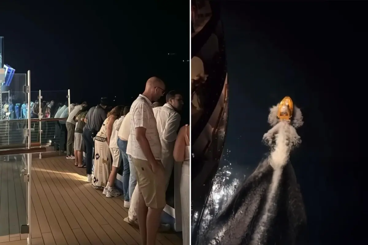 Yolcu gemisinde kaos: Ekipler denize düşen şahsı arıyor