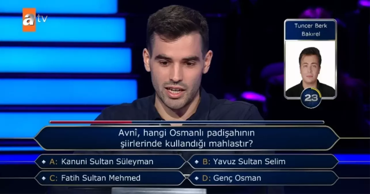 Avni, hangi Osmanlı padişahının şiirlerinde kullandığı mahlastır?