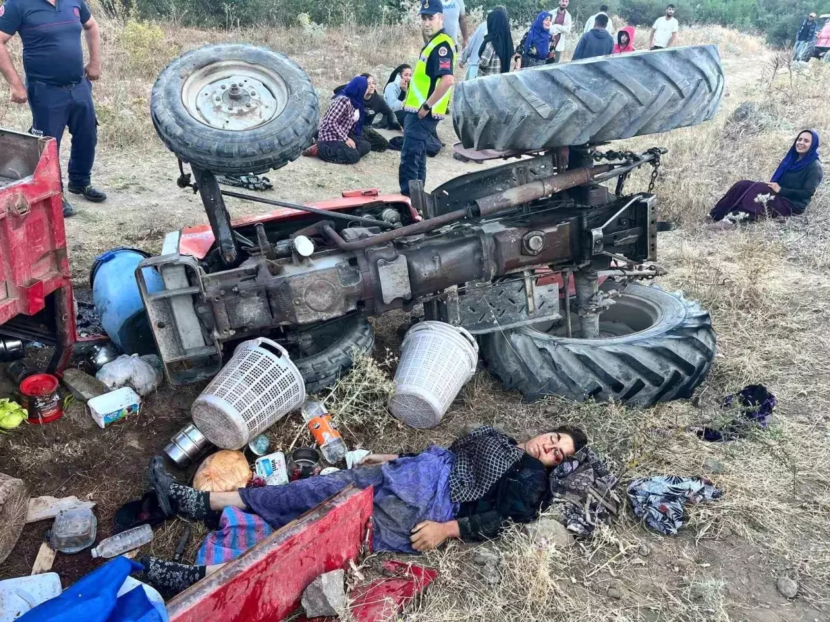 Sındırgı'da Traktör Kazası: 1 Ölü, 4 Yaralı