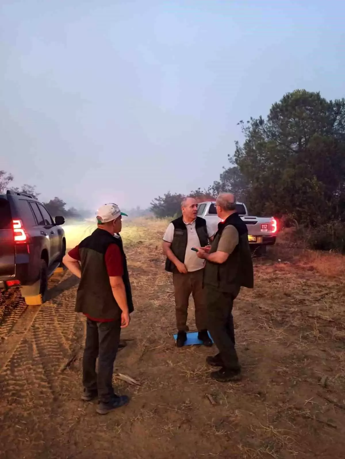 Çanakkale Valisi Ömer Toraman, Yangın Bölgesinde İncelemelerde Bulundu