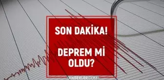 İzmir'de deprem mi oldu? SON DAKİKA DEPREM Mİ OLDU?