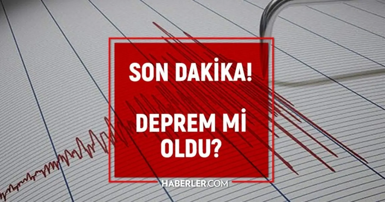İzmir'de deprem mi oldu? SON DAKİKA DEPREM Mİ OLDU?